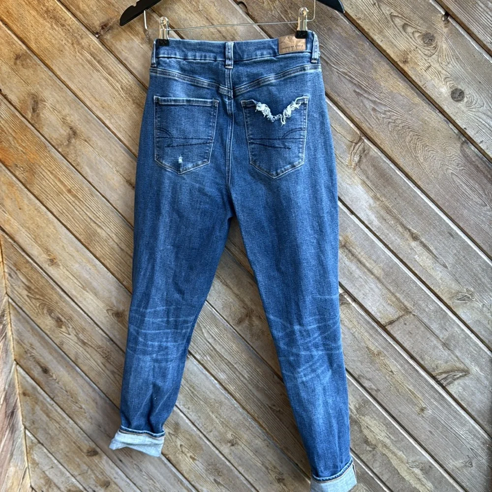 American Eagle Outfitters next level stretch curvy high rise jegging crop 8 tall - Picture 6 of 8